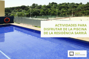 ¿Qué puedo hacer en la piscina de la Residencia Sarrià?