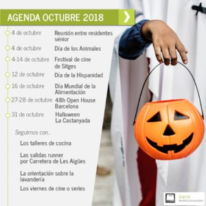 La Residencia Sarrià ofrece cada mes eventos y actividades disponibles para sus residentes. Castañada y Halloween en Barcelona. Celebra ambas en la Residencia Sarrià