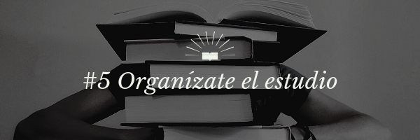 Técnicas de estudio para exámenes: #5 Organízate el estudio