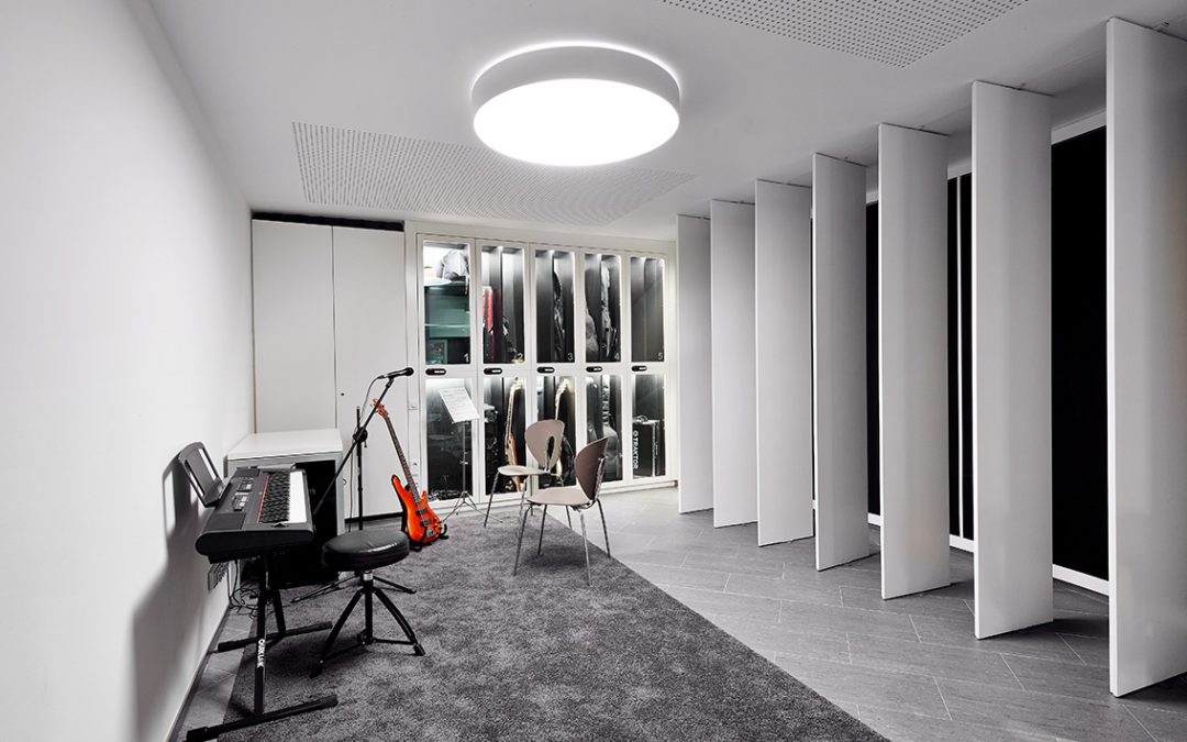 Sala de música y grabaciones en la Residencia Sarrià