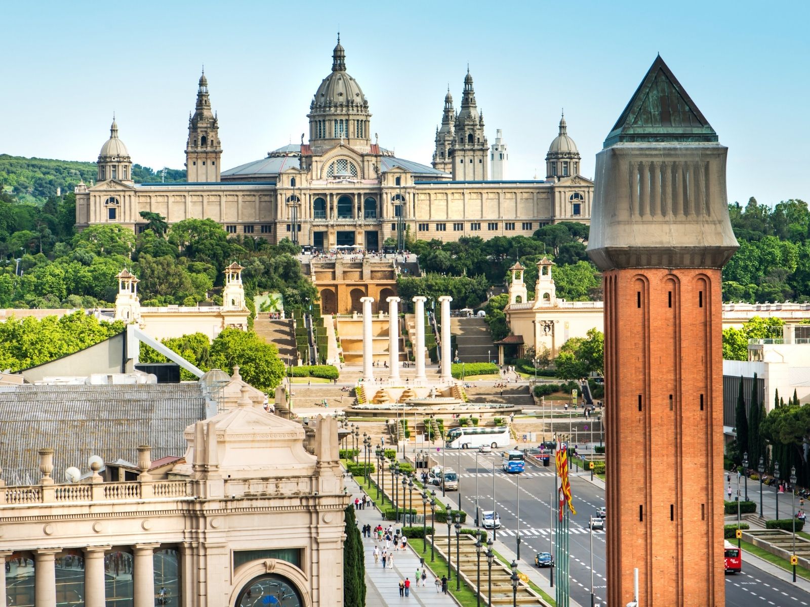 Museo Nacional de Arte de Cataluña (MNAC) situado en la Montaña de Montjüic